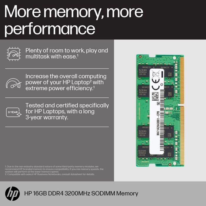 HP 16GB DDR4 3200MHz SODIMM Memoria RAM para Portátil 5