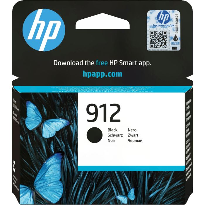 HP Cartucho de Tinta 912 Negro (3YL80AE) para OfficeJet Pro 8010/8020 - Original