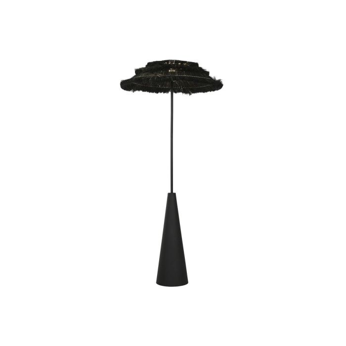DKD Home Decor Lámpara de Pie Tropical Negra de Fibra y Metal 171 cm Alto, Base 80x80 cm - Compatible E27, 50W. Diseño Desmontable 5 DKD Home Decor Lámpara de Pie Tropical Negra de Fibra y Metal 171 cm Alto, Base 80x80 cm - Compatible E27, 50W. Diseño Desmontable 5