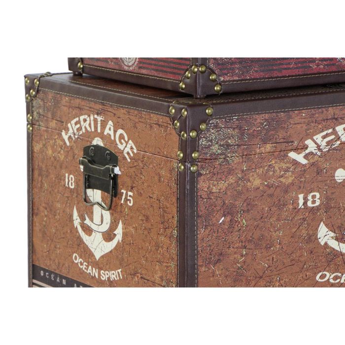 Caja Atlantico DKD Home Decor Multicolor 42 x 40 x 68 cm Set de 4 2 Caja Atlantico DKD Home Decor Multicolor 42 x 40 x 68 cm Set de 4 2