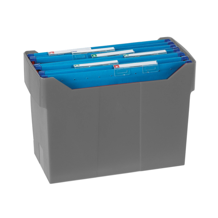 Archivo 2000 Archibox Soporte para carpetas colgantes A4, poliestireno reciclado, capacidad 20 carpetas, gris 1 Archivo 2000 Archibox Soporte para carpetas colgantes A4, poliestireno reciclado, capacidad 20 carpetas, gris 1