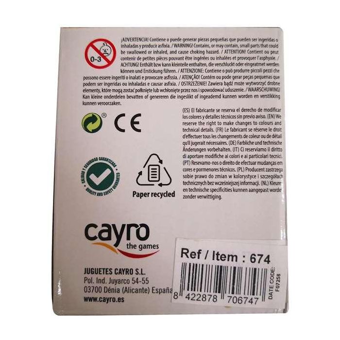 Cayro Cubilete de cuero forrado con dados Póker 8x10x8 2