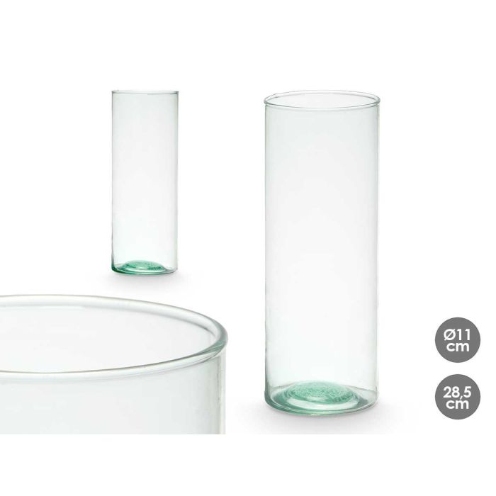 Jarron Vidrio Reciclado 11X28.5Cm Giftdecor (6 Unidades) Jarron Vidrio Reciclado 11X28.5Cm Giftdecor (6 Unidades)