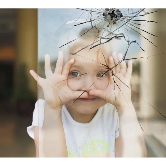 Película Adhesiva para Ventanas Seguridad 100 x 90 cm EASY PROTEC