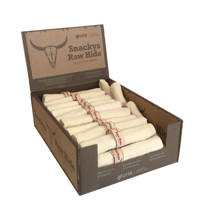 Snackys Masticable para Perro Rollo de Piel de Vacuno Natural Altamente Digerible para Fortalecer Encías 20-23 cm 30 Unidades 1 Snackys Masticable para Perro Rollo de Piel de Vacuno Natural Altamente Digerible para Fortalecer Encías 20-23 cm 30 Unidades 1