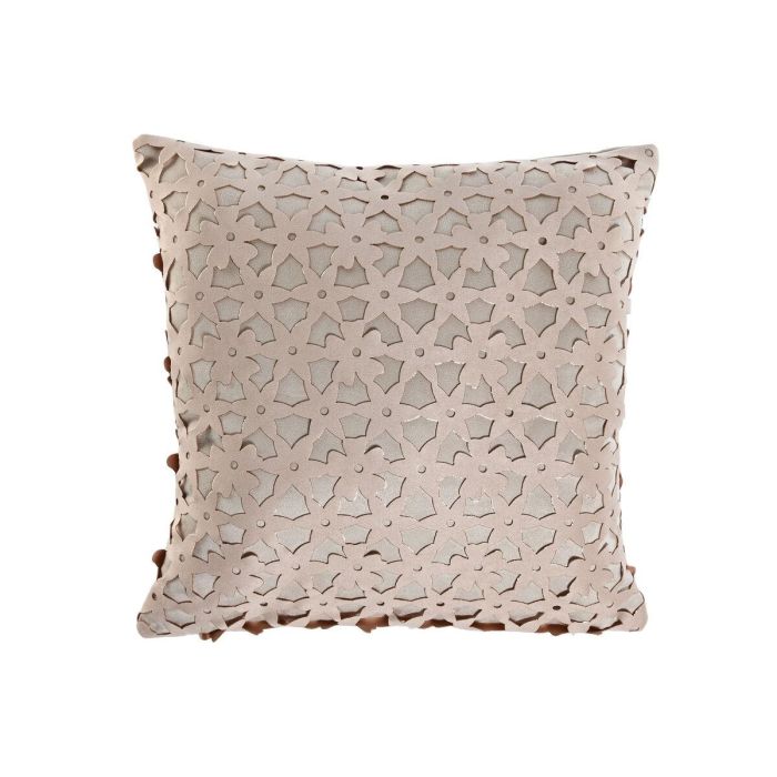 Cojin Chic DKD Home Decor Rosa 45 x 45 cm