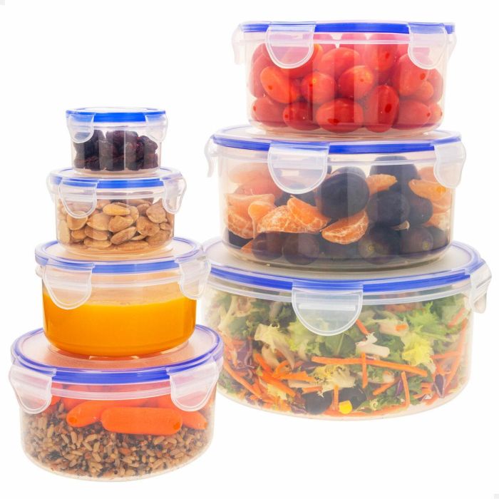Set de Recipientes de Cocina Herméticos Apilables Max Home 23 x 11 x 23 cm 6 Unidades 6 Set de Recipientes de Cocina Herméticos Apilables Max Home 23 x 11 x 23 cm 6 Unidades 6