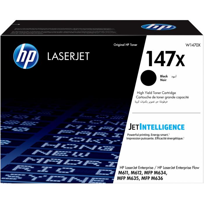 HP Toner Negro Laser para M611, M612, M635, M636 - 147X