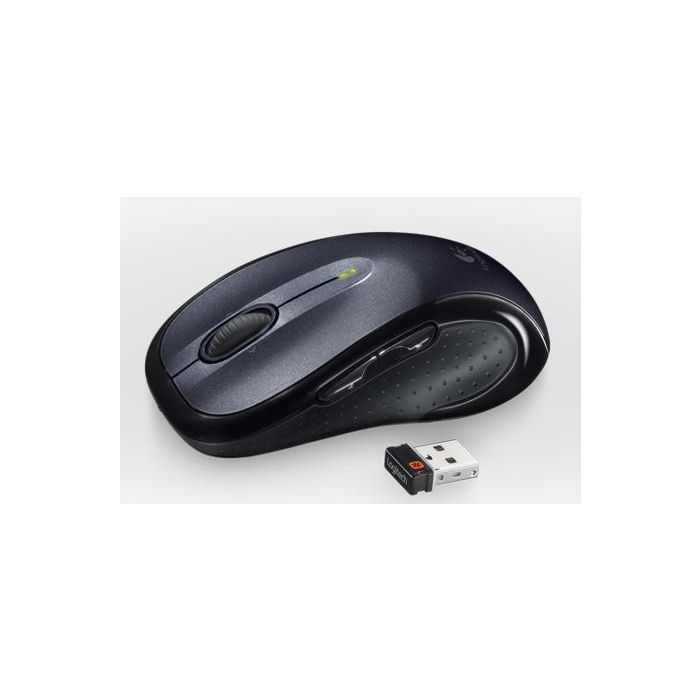 Logitech M510 Ratón Inalámbrico Full-Size Ergonómico Láser para Diestros con Agarre Cómodo, Batería 2 Años y Receptor Unifying 1