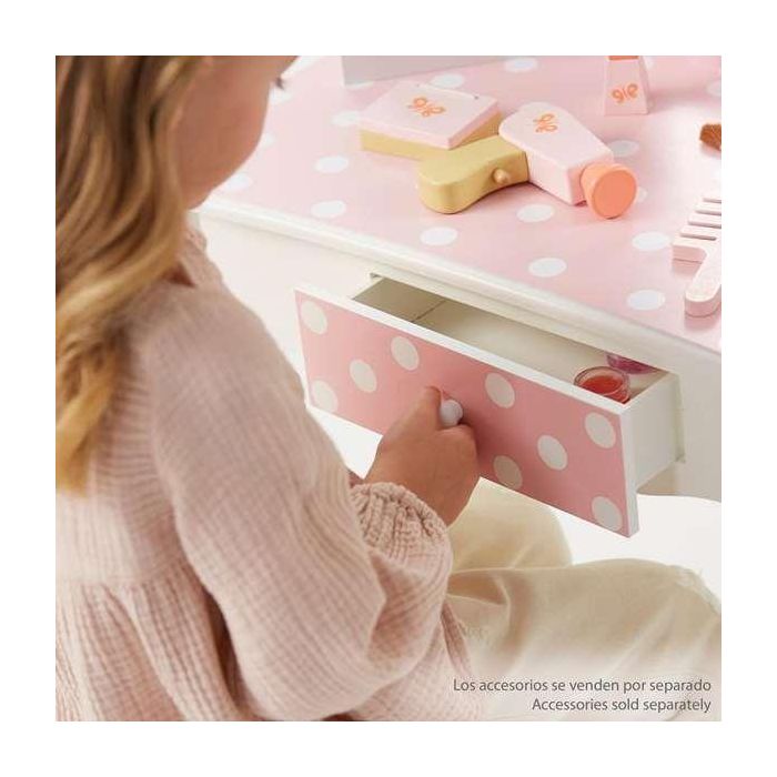 Tocador Con Banqueta Teamson Rosa Blanco Lunares 63 x 100 x 29 cm 11 Tocador Con Banqueta Teamson Rosa Blanco Lunares 63 x 100 x 29 cm 11