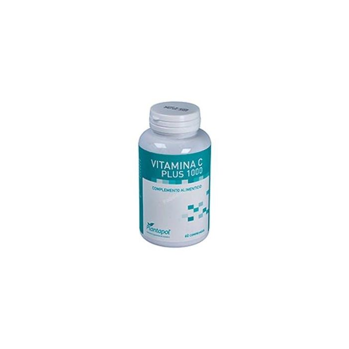 PLANTAPOL Vitamina C Plus 1000 mg 60 Comprimidos. Ácido L-ascórbico con Escaramujo y Acerola para Sistema Inmune