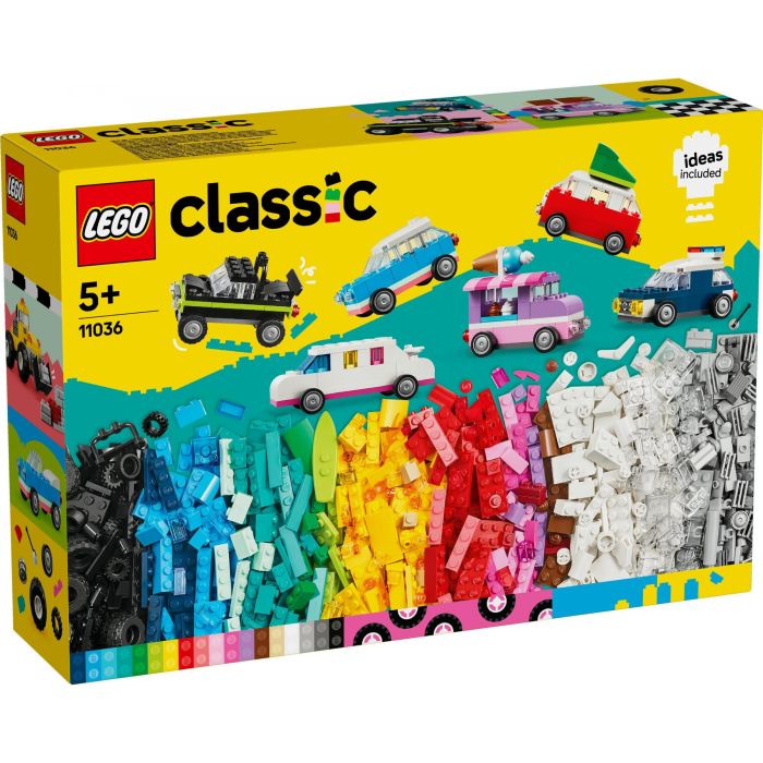 LEGO 11036 Classic Vehículos Creativos - Set de Construcción de Coches con 900 Ladrillos y 52 Ruedas para Niños +5 Años 9