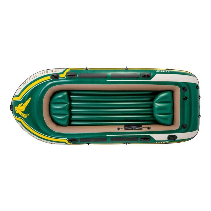 Barca Hinchable Intex Seahawk 4 Verde 351 x 48 x 145 cm 1