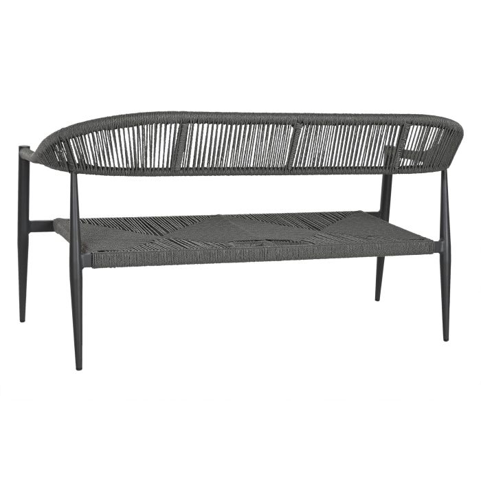 Sofa Terraza Y Jardin DKD Home Decor Negro Gris Oscuro 55 x 76 x 131 cm 5 Sofa Terraza Y Jardin DKD Home Decor Negro Gris Oscuro 55 x 76 x 131 cm 5