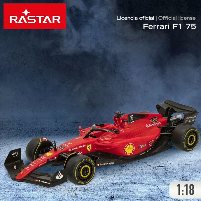 Coche radio control rastar ferrari f1 75 escala 1:18. 2.4 ghz. 5