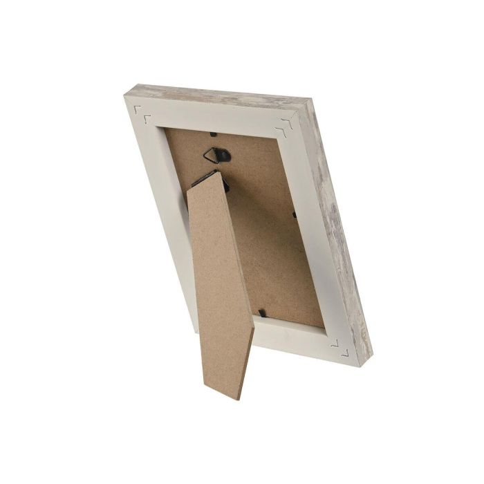 Marco Foto 10X15 Scandi DKD Home Decor Blanco Natural 2 x 20 x 14.5 cm (2 Unidades) 1