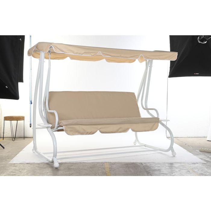 Banco Terraza Y Jardin DKD Home Decor Beige Blanco 120 x 167 x 210 cm 8 Banco Terraza Y Jardin DKD Home Decor Beige Blanco 120 x 167 x 210 cm 8