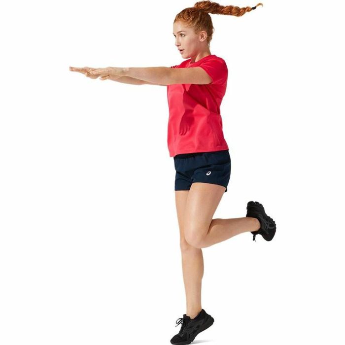 Camiseta de Manga Corta Mujer Asics Core Rojo Carmesí S 1 Camiseta de Manga Corta Mujer Asics Core Rojo Carmesí S 1