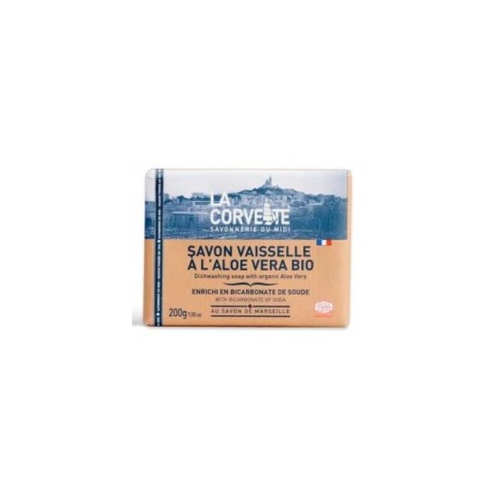 Jabon Solido Lavaplatos Bicarbonato Y Aloe Vera 200 Gr