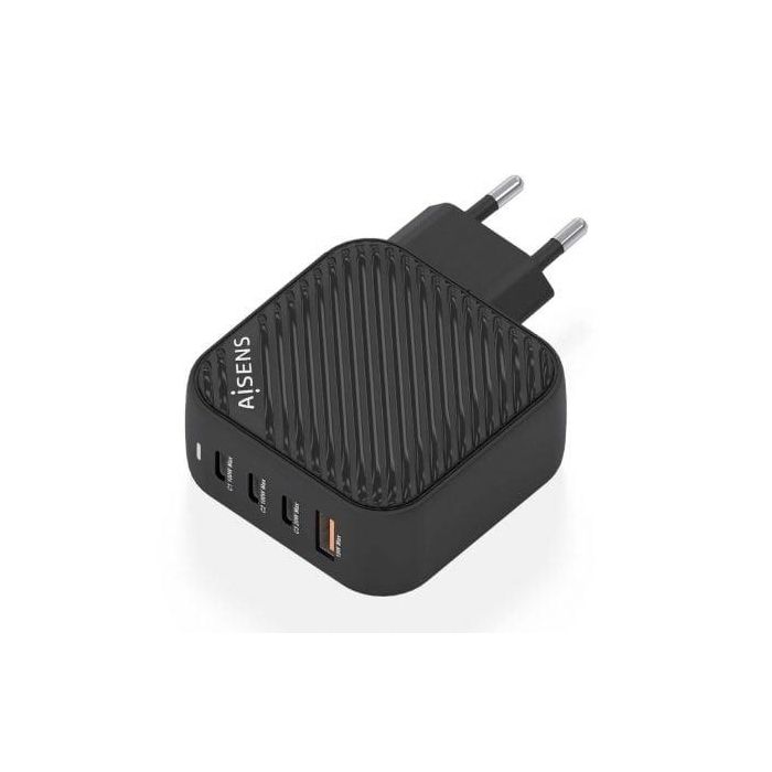 AISENS - CARGADOR GaN 100W, 3xUSB-C PD3.0 QC4.0, 1xUSB-A QC3.0, NEGRO 1 AISENS - CARGADOR GaN 100W, 3xUSB-C PD3.0 QC4.0, 1xUSB-A QC3.0, NEGRO 1