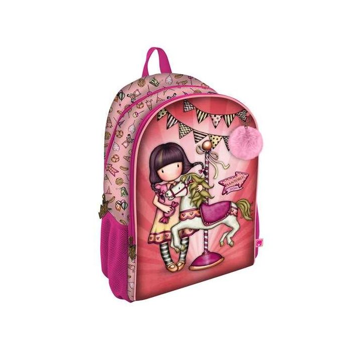 Mochila Escolar Gorjuss Carousel Salmón 31.5 x 40 x 22.5 cm 0 Mochila Escolar Gorjuss Carousel Salmón 31.5 x 40 x 22.5 cm 0
