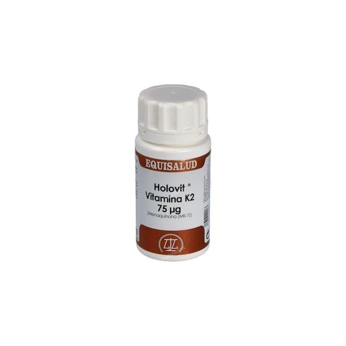 Holovit Vitamina K2 50 Cápsulas – Menaquinona-7 para Coagulación Sanguínea y Mantenimiento Óseo Normal