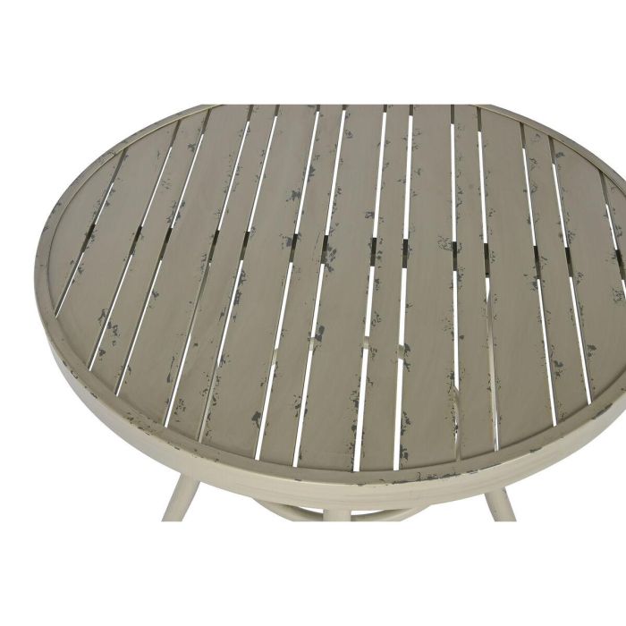 Mesa Comedor Terraza Y Jardin DKD Home Decor Blanco Rozado 70 x 75 x 70 cm 5