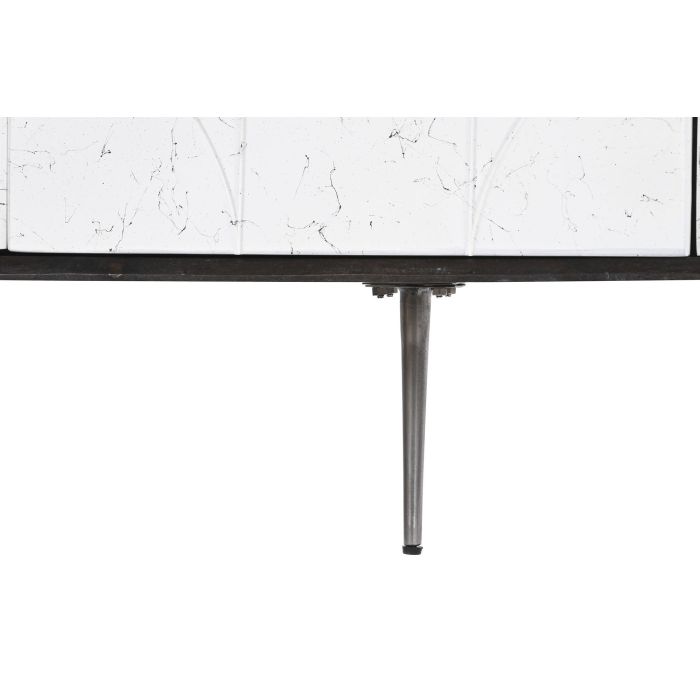 DKD Home Decor Buffet Moderno Marrón Oscuro y Blanco de Madera de Mango 150x43x80 cm con 3 Cajones, 2 Puertas y 2 Estanterías Desmontable 6