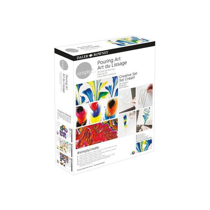 Daler Rowney Set de Pintura Simply Creativo Pouring