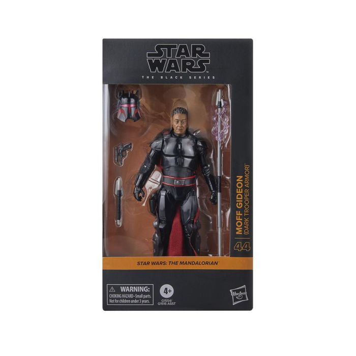 Hasbro Star Wars The Black Series Moff Gideon (Dark Trooper Armor) Figura 15 cm de The Mandalorian con 5 accesorios