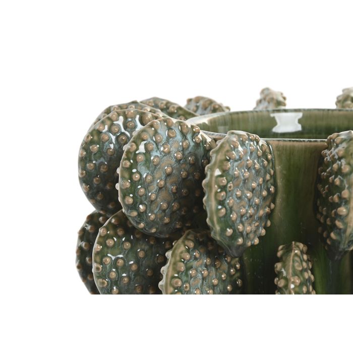 Jarron Tropical DKD Home Decor Verde 24 x 17 x 24 cm 1