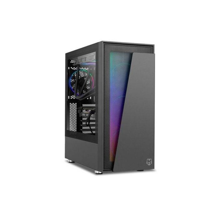 NOX Hummer Blaster Semitorre Gaming PRO ARGB Negro, Chasis PC con Cristal Templado, Iluminación LED y Ventilador 120mm NOX Hummer Blaster Semitorre Gaming PRO ARGB Negro, Chasis PC con Cristal Templado, Iluminación LED y Ventilador 120mm