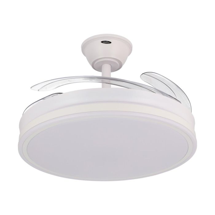 Ventilador 59w 6980lm Blanco 4 Aspas Desplegable 34,5/42x50/Ø107 3 Colores. Control Remoto + Regulación Intensidad 1
