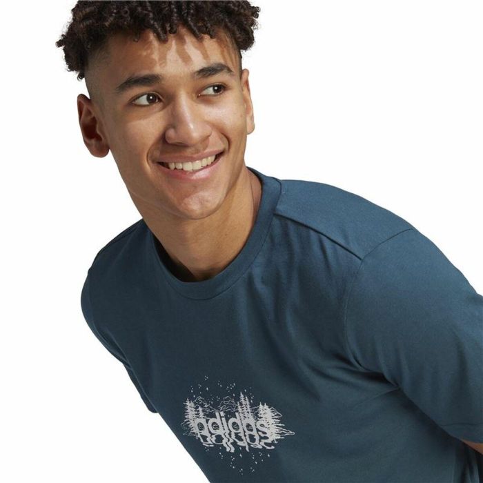 Camiseta Adidas Myst Linear Azul (M) 1