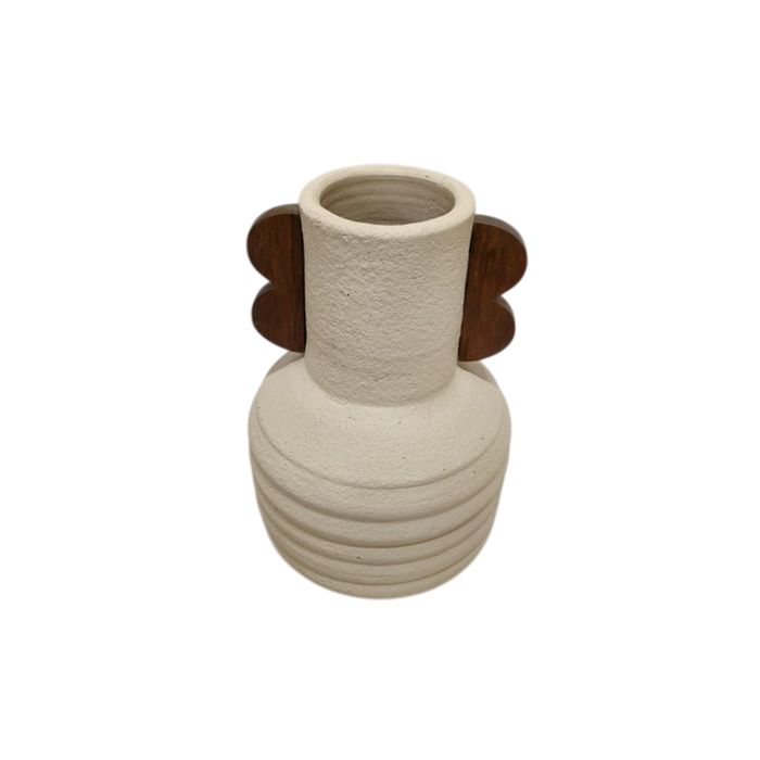 DKD Home Decor Jarron Crudo Marron 23 x 32 x 23 cm