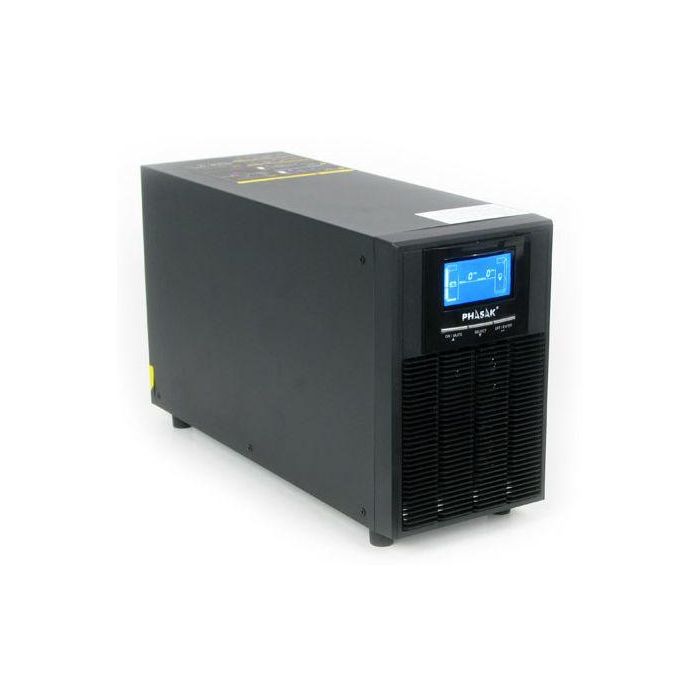 Phasak PH 9210 SAI Online Doble Conversión 1000 VA / 900 W Monofásico LCD Torre 3 Salidas USB 1