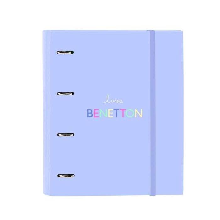 Carpeta Con Recambio Safta Din A4 Cuadro 5 mm Con Goma Y 5 Separadores Benetton Lila Carpeta Con Recambio Safta Din A4 Cuadro 5 mm Con Goma Y 5 Separadores Benetton Lila