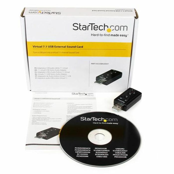 Tarjeta de Sonido Externa Startech ICUSBAUDIO7 1 Tarjeta de Sonido Externa Startech ICUSBAUDIO7 1