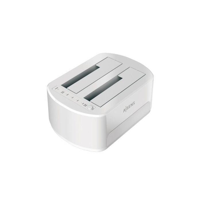 AISENS - ESTACION DE DOCKING DE DOBLE BAHIA ASDS-D02W SATA 2.5/3.5 A USB 3.0/3.1 GEN1, CLONE, BLANCA AISENS - ESTACION DE DOCKING DE DOBLE BAHIA ASDS-D02W SATA 2.5/3.5 A USB 3.0/3.1 GEN1, CLONE, BLANCA