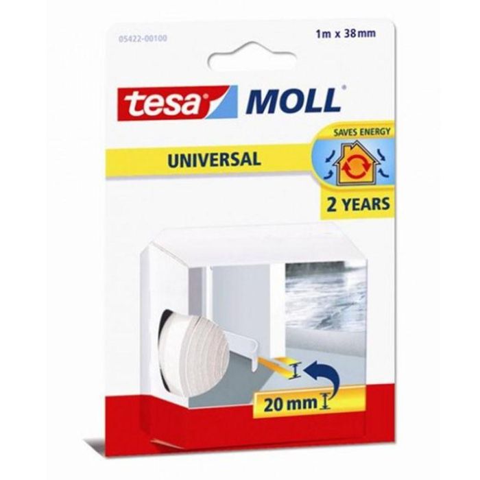 TESA 5422 Burlete para Puertas Marrón 1 m x 38 mm