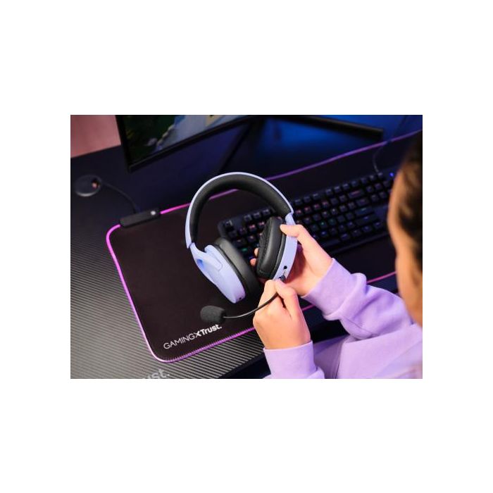 Trust Auriculares Gaming Inalámbricos GXT 491P Fayzo Doble Conexión 2.4GHz y Bluetooth Morado 25305 9 Trust Auriculares Gaming Inalámbricos GXT 491P Fayzo Doble Conexión 2.4GHz y Bluetooth Morado 25305 9