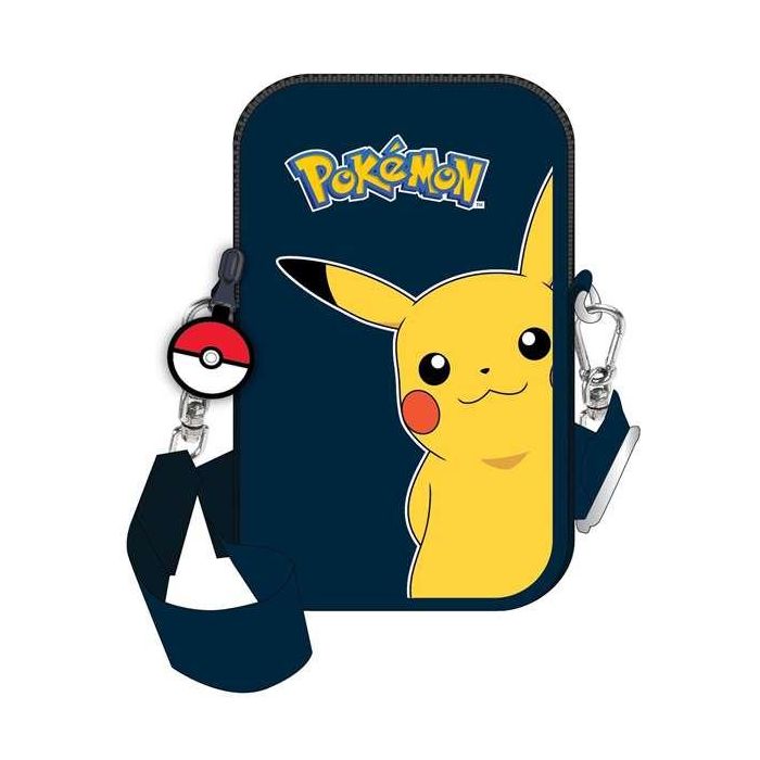 Bolso para Móvil Pokémon Pokeball Azul Negro 11 x 18 x 2 cm