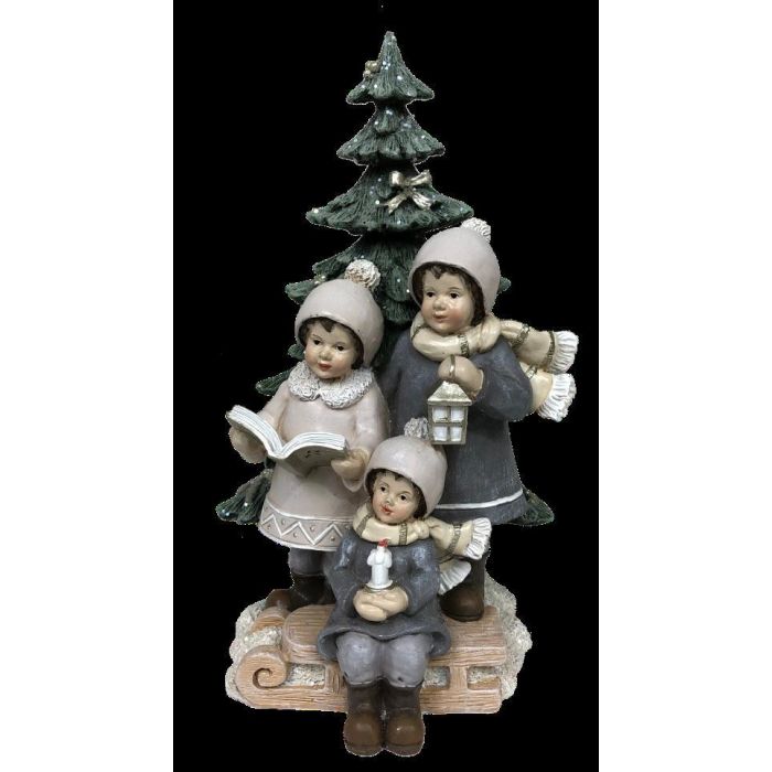 Figura Navidad Moderna DKD Home Decor Multicolor 11.5 x 21 x 11.5 cm (2 Unidades)