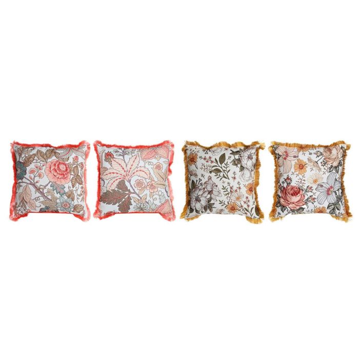Cojin Glam DKD Home Decor Multicolor 15 x 45 x 45 cm (4 Unidades) Cojin Glam DKD Home Decor Multicolor 15 x 45 x 45 cm (4 Unidades)
