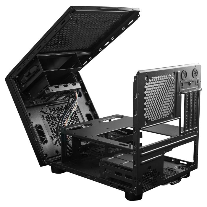 Chieftec CI-02B-OP Caja de PC Cubo Negro para micro ATX y Mini-ITX con Fuente de Alimentación 3