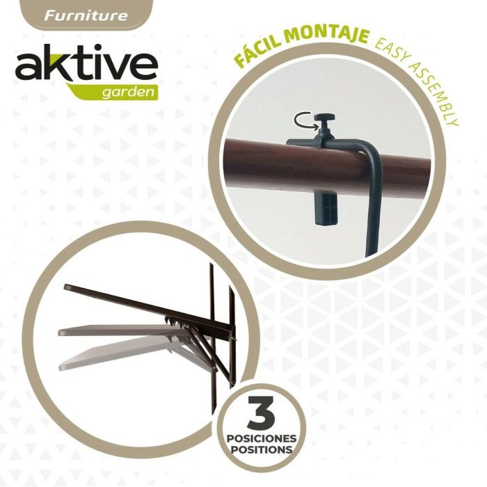 Mesa Plegable Aktive Para colgar en balcón Acero 60 x 66,5 x 40 cm (4 Unidades) 1 Mesa Plegable Aktive Para colgar en balcón Acero 60 x 66,5 x 40 cm (4 Unidades) 1