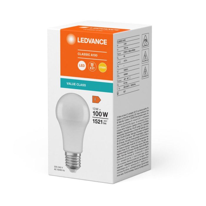[LVE-4099854048906] Ledvance/Osram Bombilla LED "Classic" E27 13W 1521Lm 2700K 200º IP20 - Blanco Muy Cálido 1