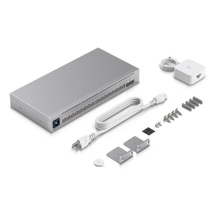 Ubiquiti 50W, 4 x 2.5 GbE RJ45, 12 x GbE RJ45, 2 x 10G SFP+, Layer 3, SGCC steel 8 Ubiquiti 50W, 4 x 2.5 GbE RJ45, 12 x GbE RJ45, 2 x 10G SFP+, Layer 3, SGCC steel 8