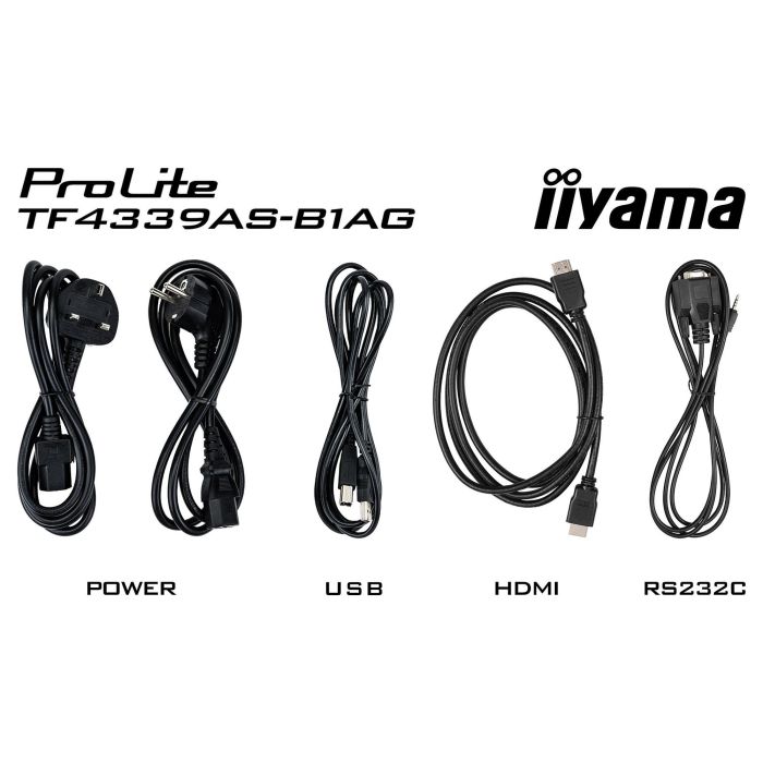 IIYAMA TF4339AS-B1AG 108cm (43") 4K Ultra HD LED IPS Pantalla Táctil 3840x2160