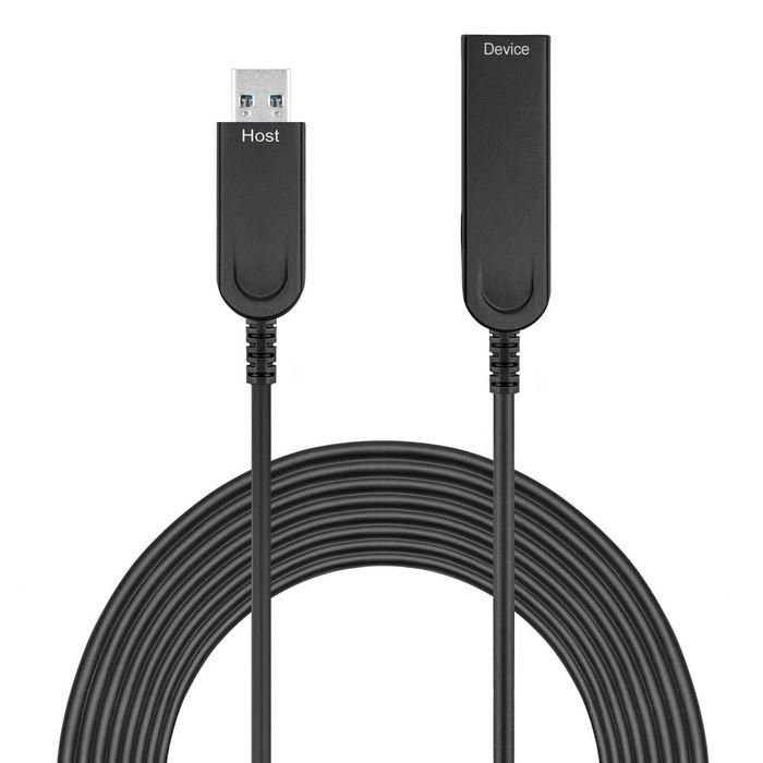 MicroConnect Cable de Extensión USB 3.2 Gen 2 A Premium Activo de Fibra Óptica, Velocidad 10 Gbps, 25 Metros para Conexiones Largas 1 MicroConnect Cable de Extensión USB 3.2 Gen 2 A Premium Activo de Fibra Óptica, Velocidad 10 Gbps, 25 Metros para Conexiones Largas 1